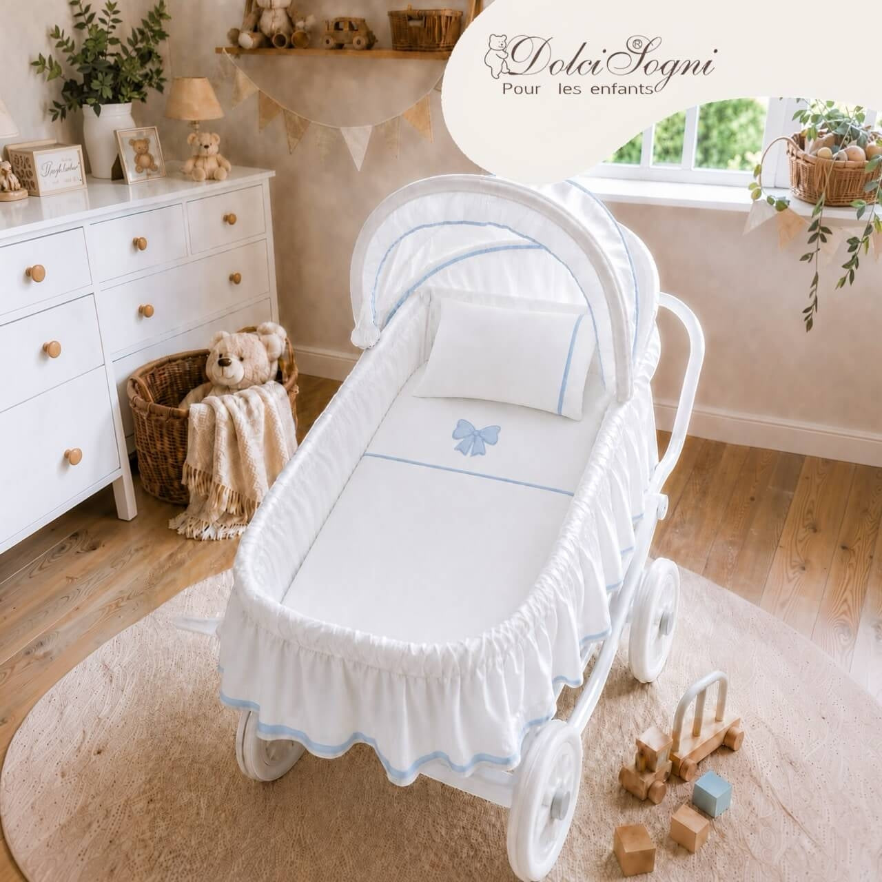 Completo Carrozzina 100% Cotone - Dolci Sogni