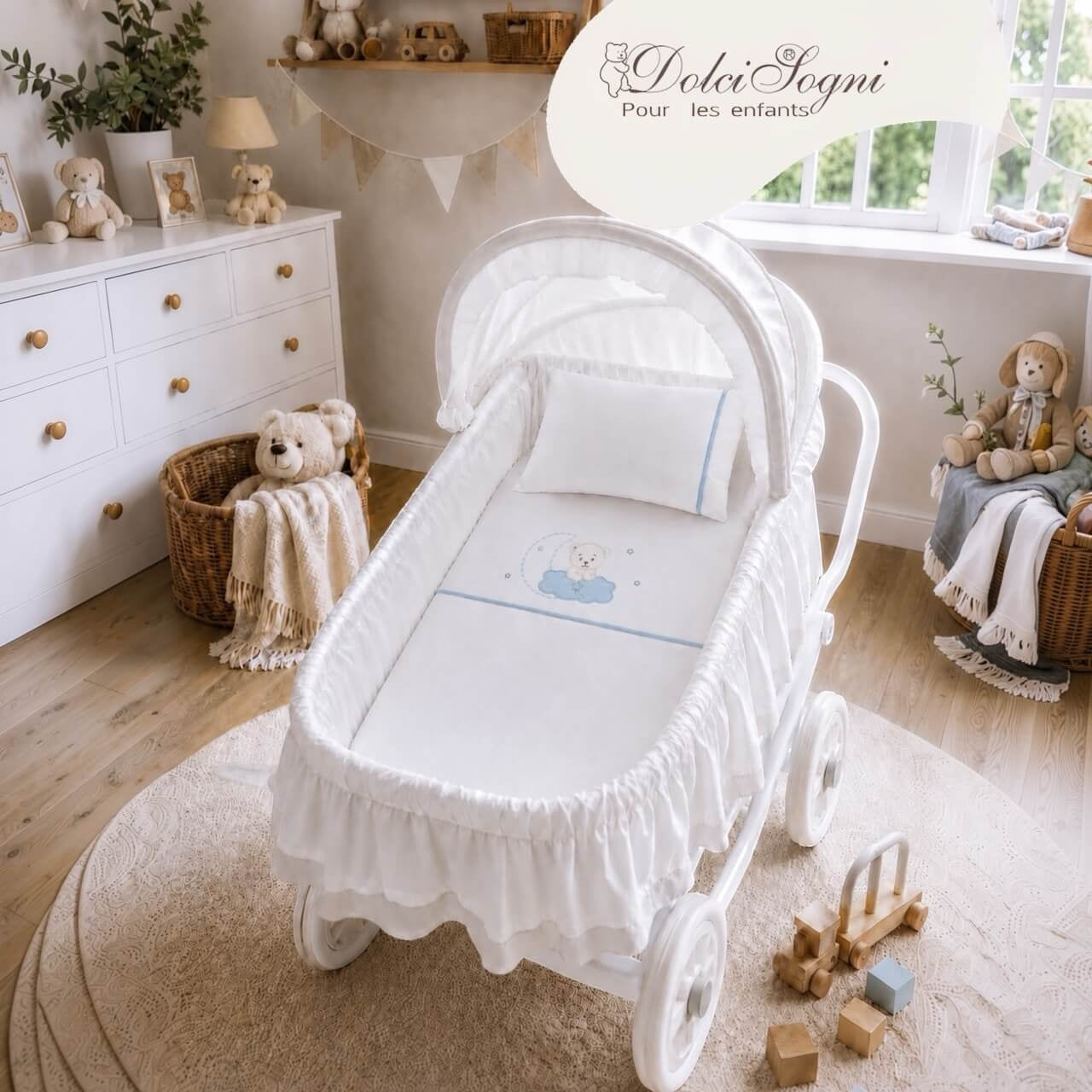 Completo Carrozzina 100% Cotone - Dolci Sogni