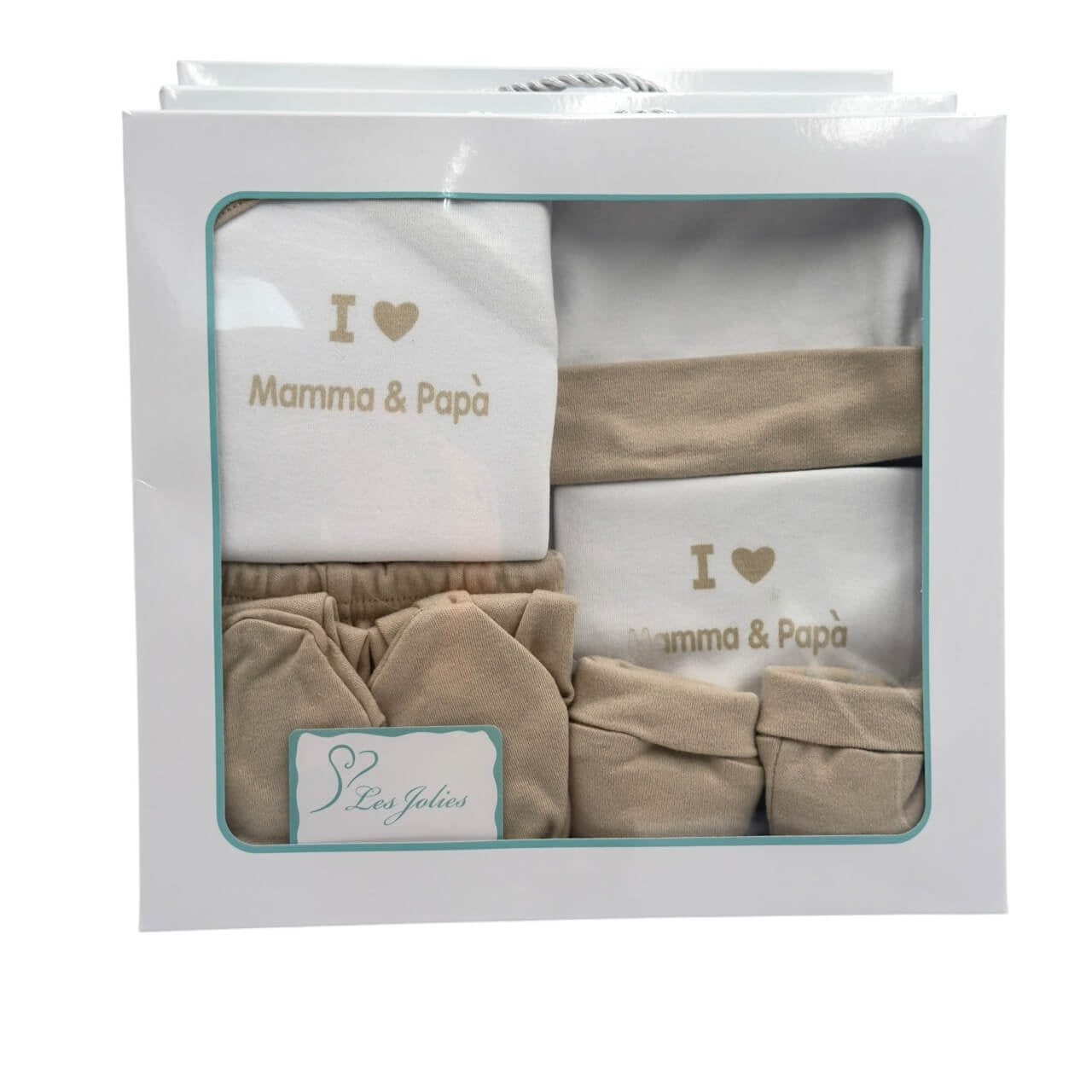 Set nascita 5 pezzi in caldo cotone - Les Jolies