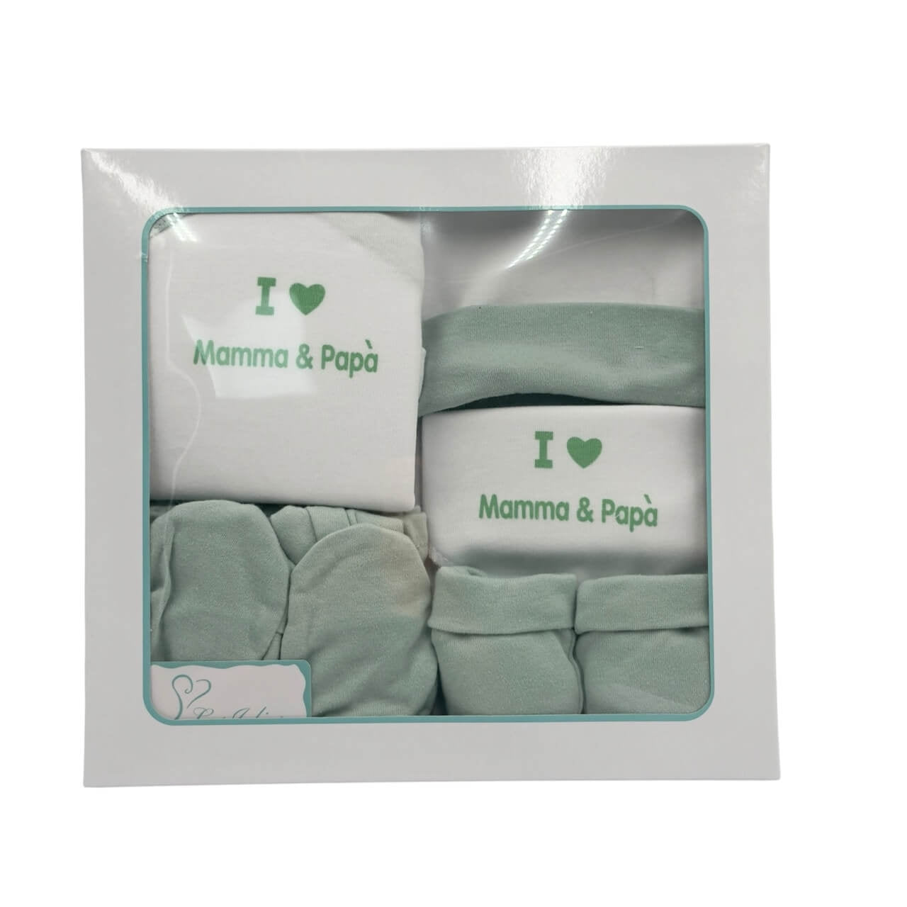 Set nascita 5 pezzi in caldo cotone - Les Jolies