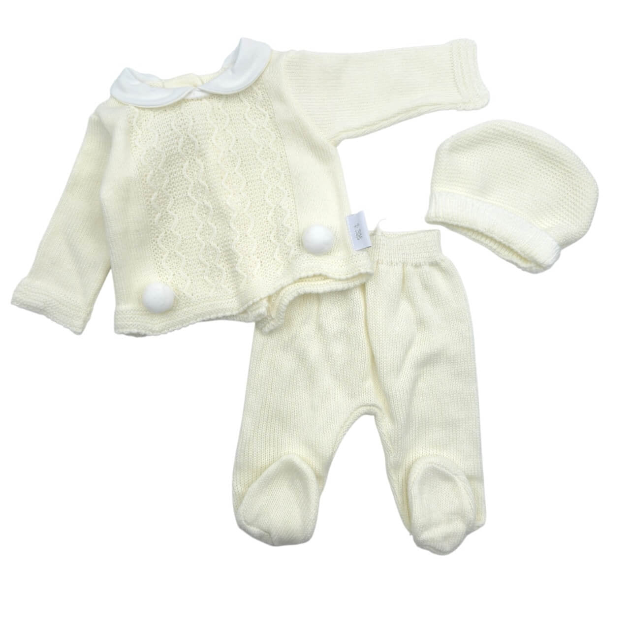 Completo Neonato 3 pezzi In Lana