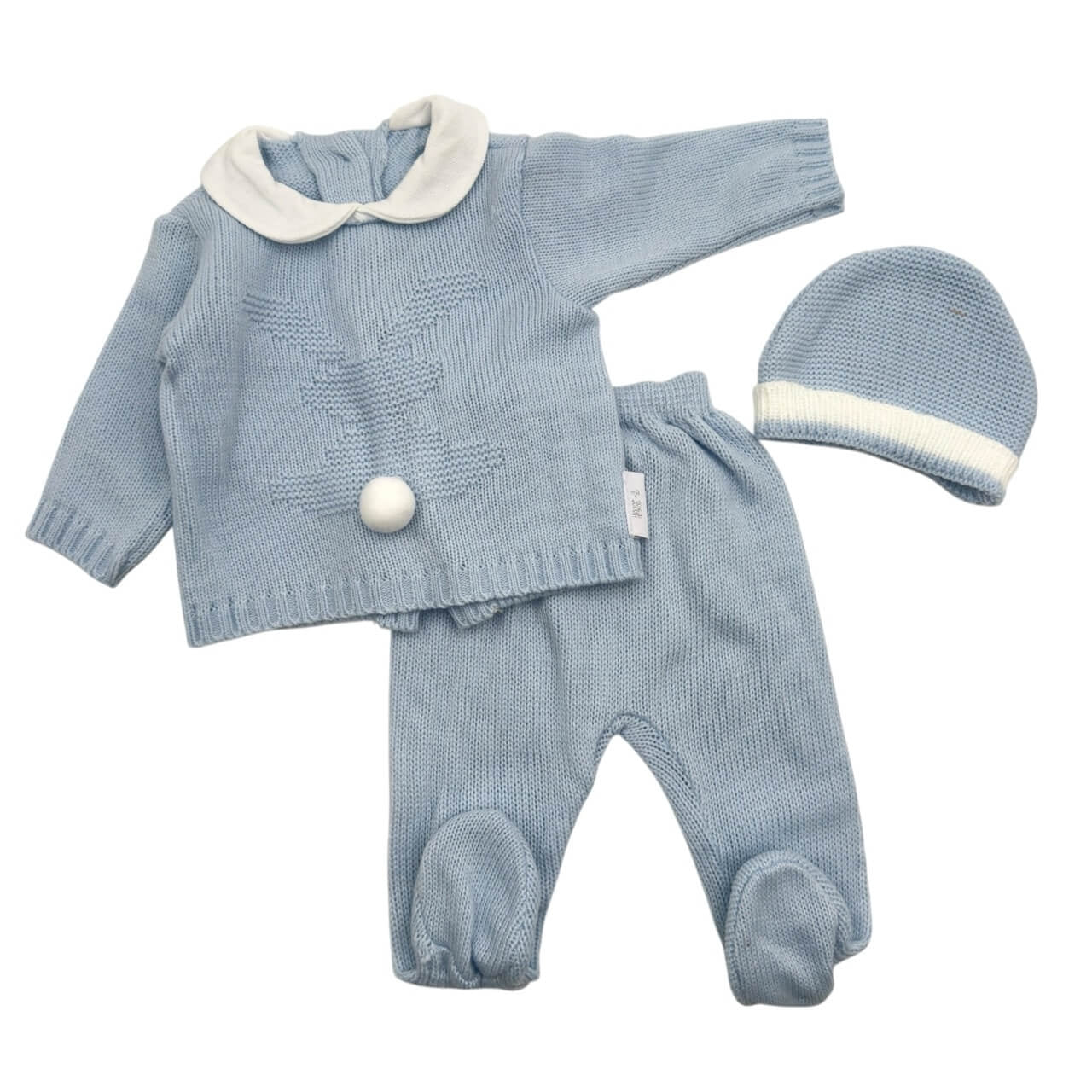 Completo Neonato 3 pezzi In Lana