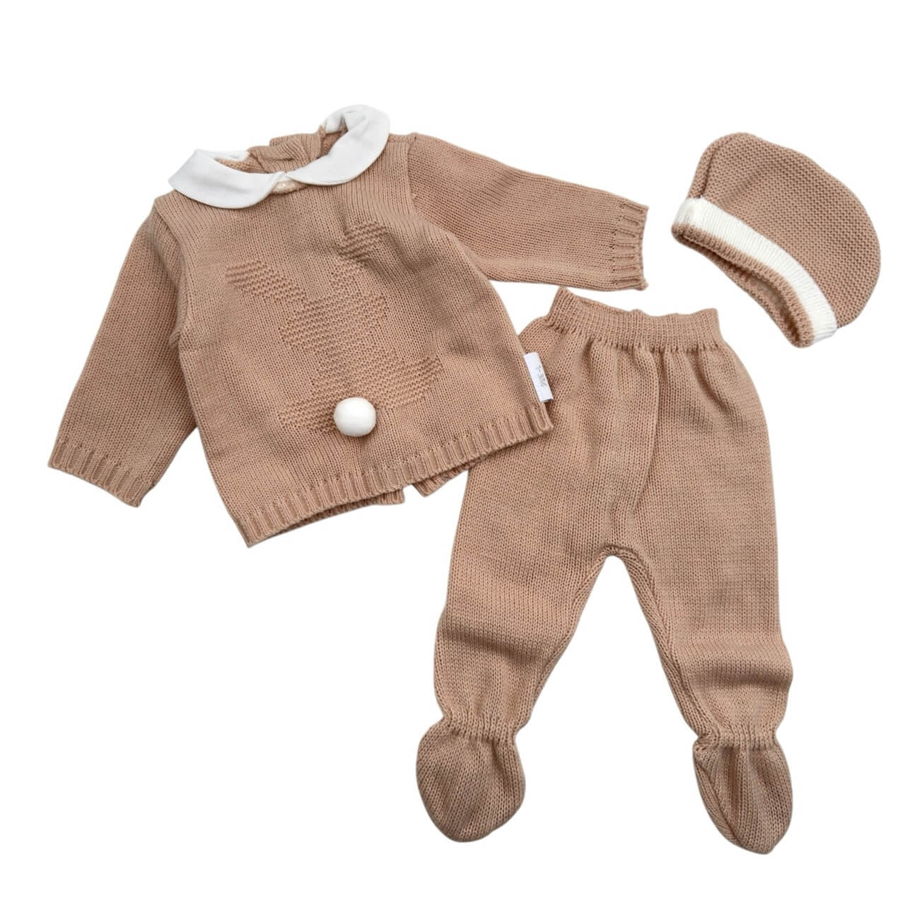 Completo Neonata 3 pezzi In Lana