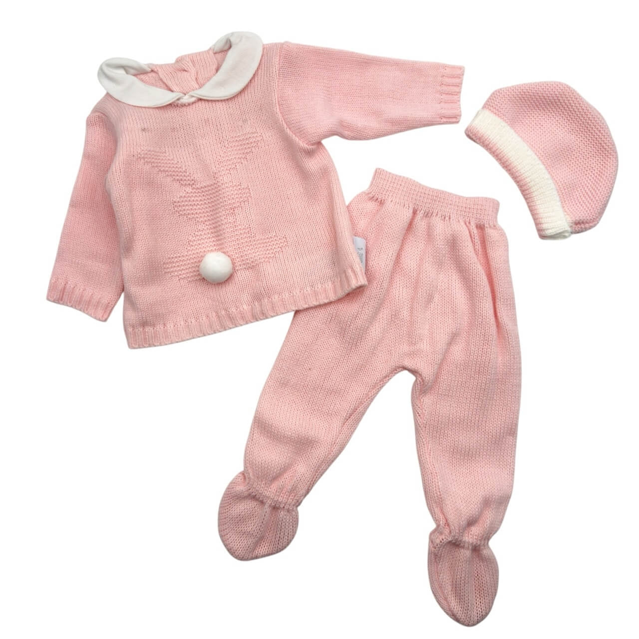 Completo Neonata 3 pezzi In Lana