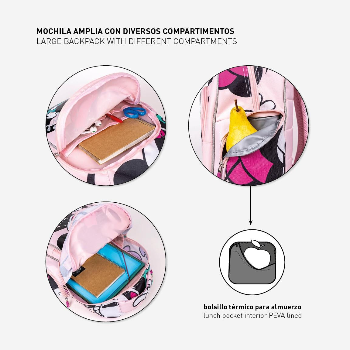 Zaino Minnie Per Elementari