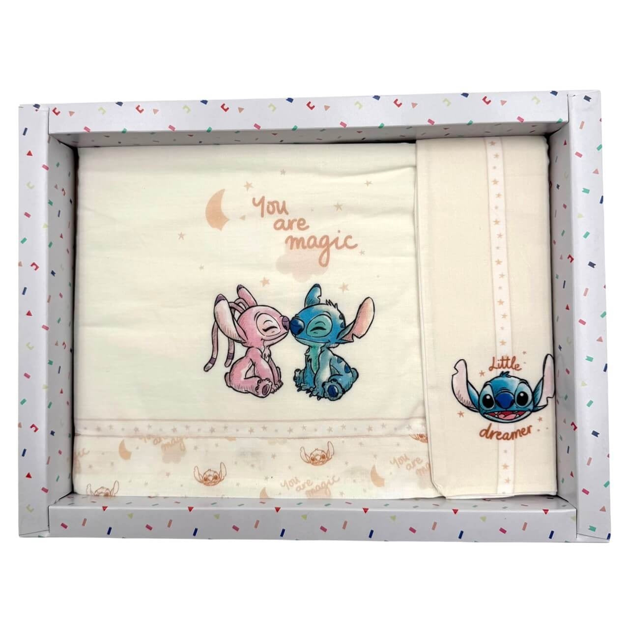 Completo Lettino Stitch Disney 100% Cotone