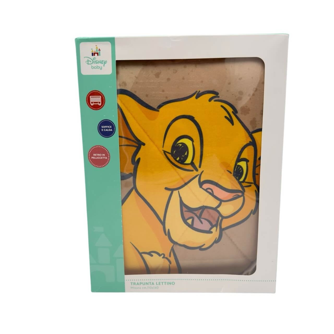 Trapunta Re Leone Per Lettino/Culla 100x140cm Disney