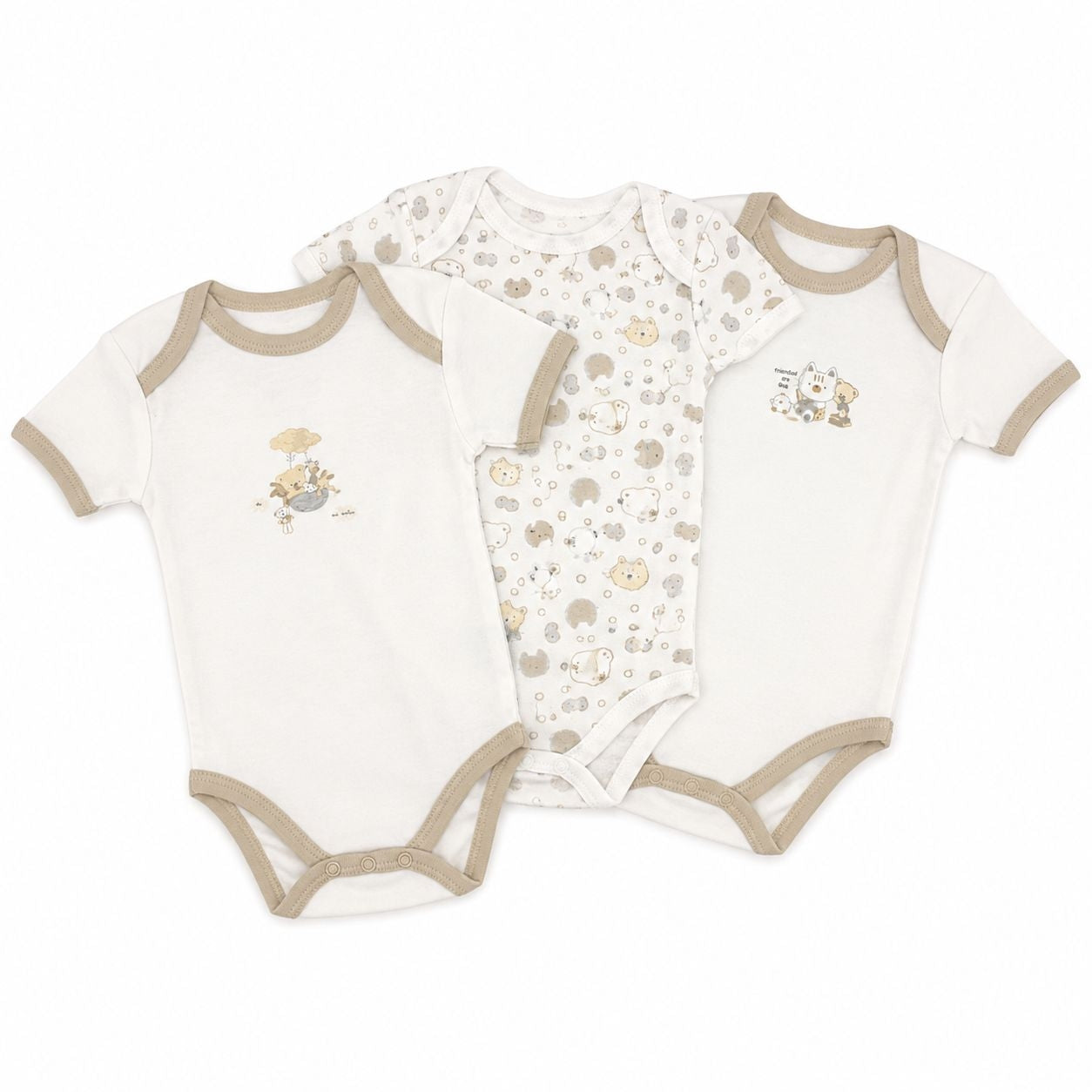 3 Body 100% Cotone Pastello