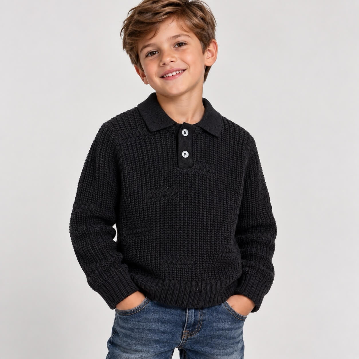 Maglione Bimbo Collo Polo - Granada