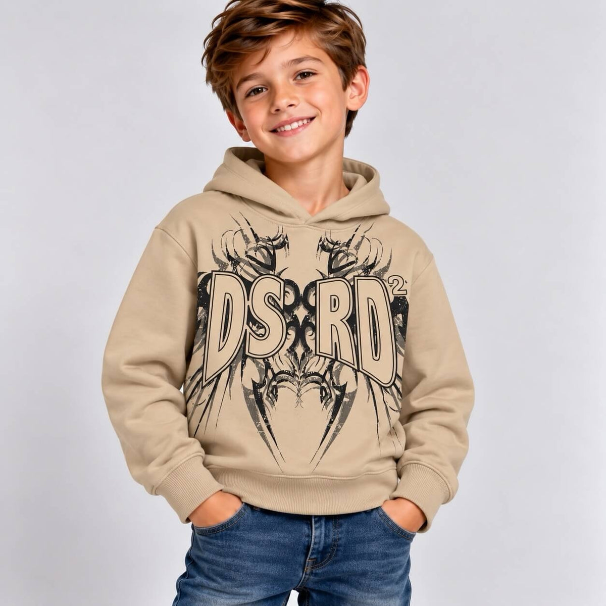 Felpa invernale Felpata stampata - XOUT JEANS