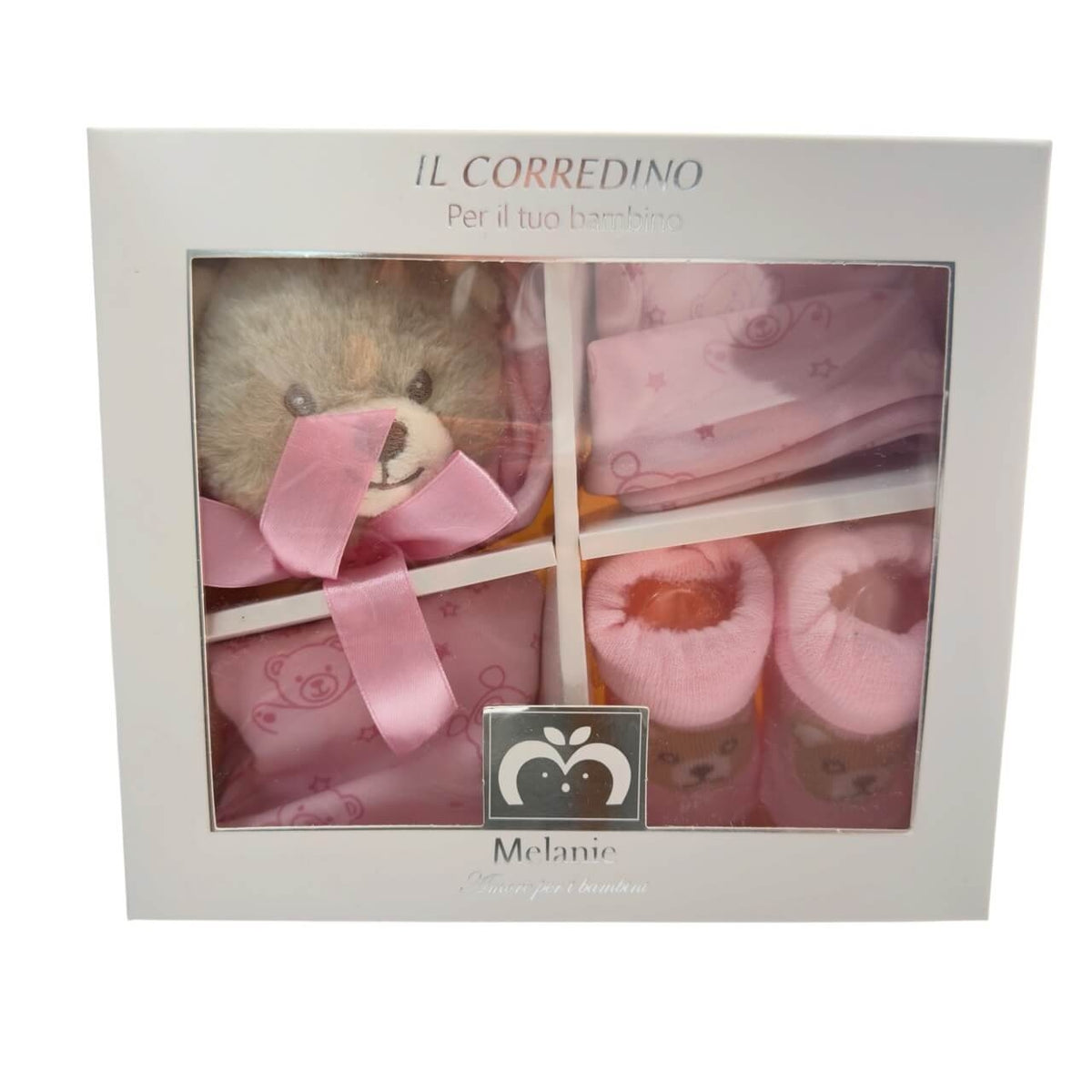 Set Regalo Neonato 4 Pezzi – Melanie