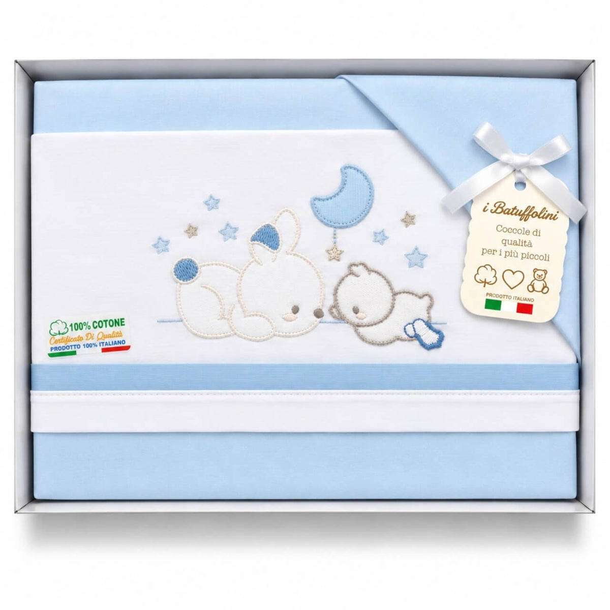 Completo Culla/Lettino Batuffolini 100% Cotone