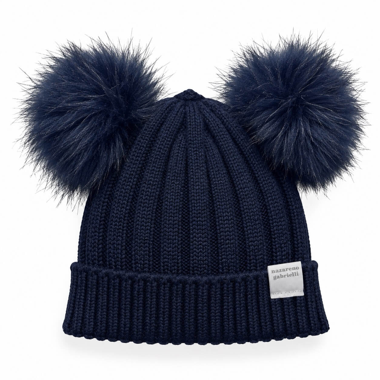 Cappello 2 PonPon in Misto Lana