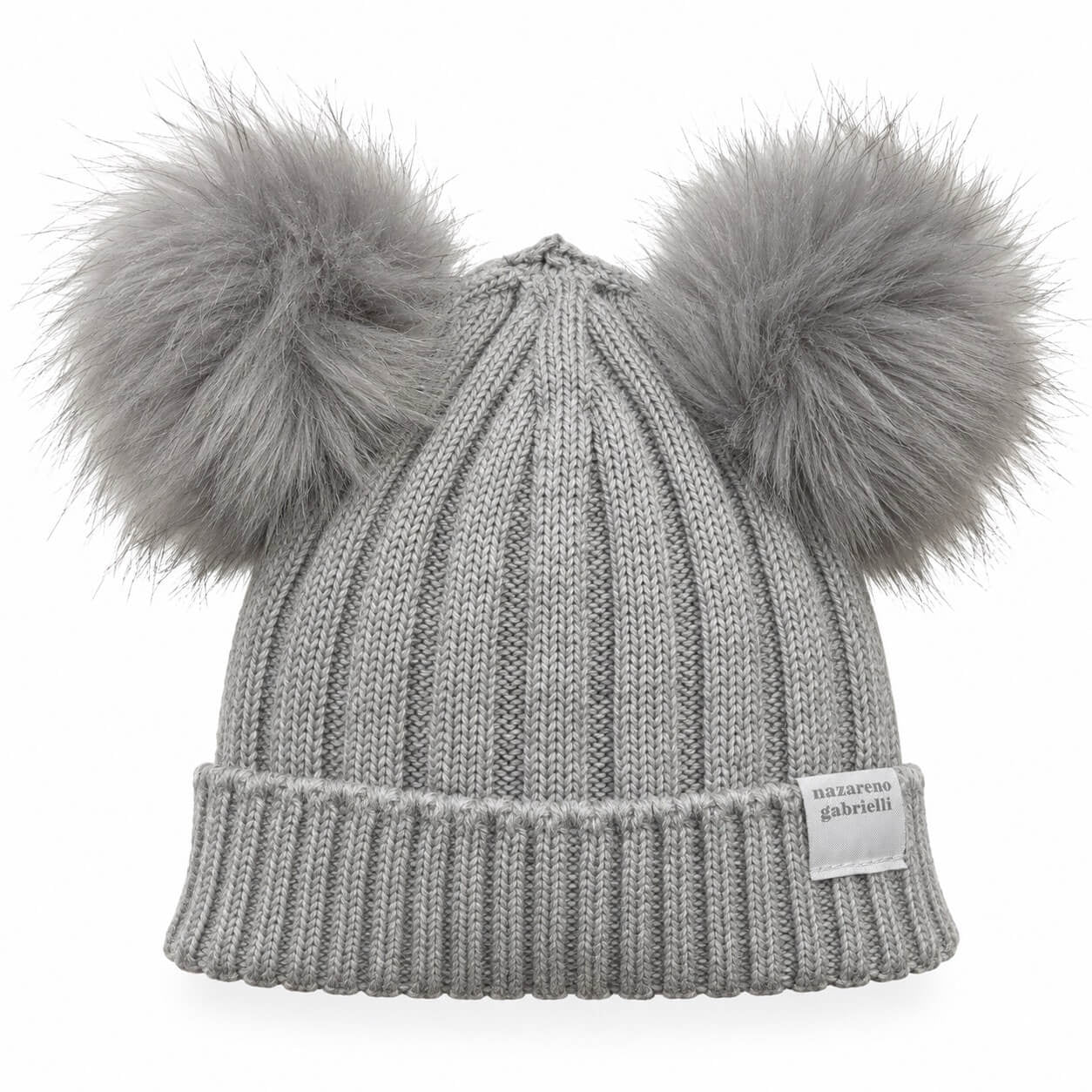 Cappello 2 PonPon in Misto Lana