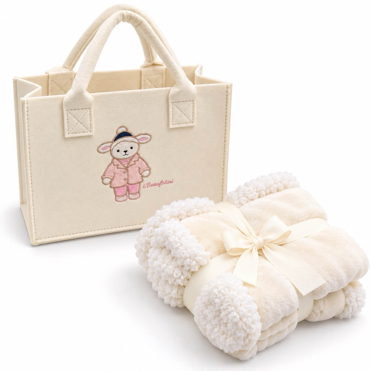 Set regalo Borsa con copertina Lettino in Coral  - Batuffolini