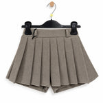 Pantaloncino effetto gonna da bimba con pieghe