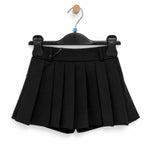 Pantaloncino effetto gonna da bimba con pieghe