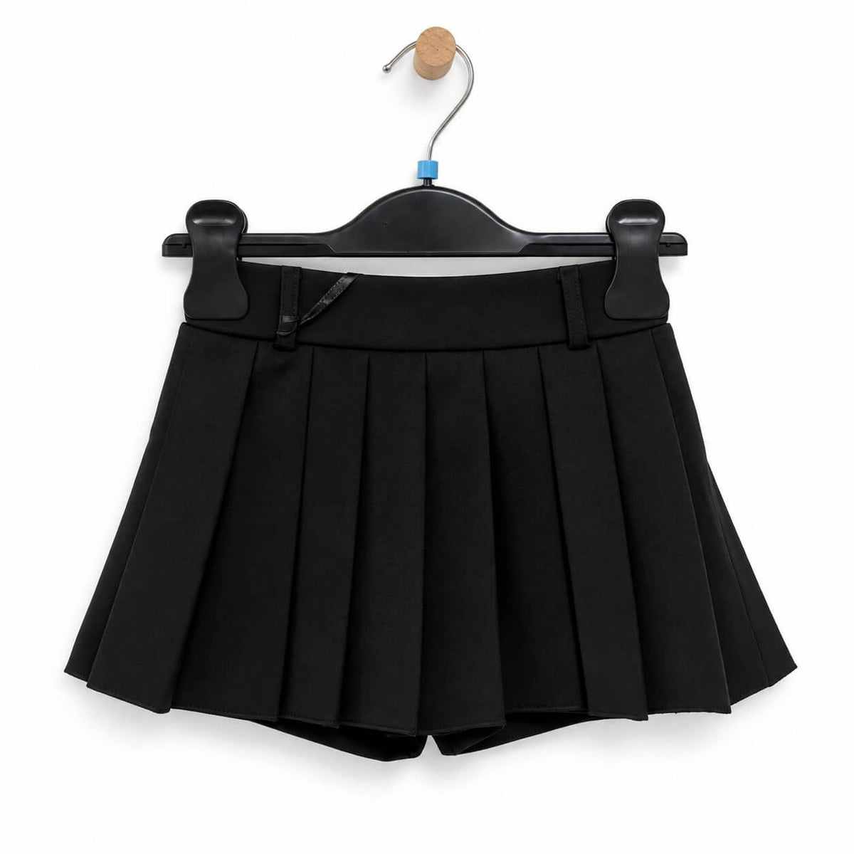 Pantaloncino effetto gonna da bimba con pieghe