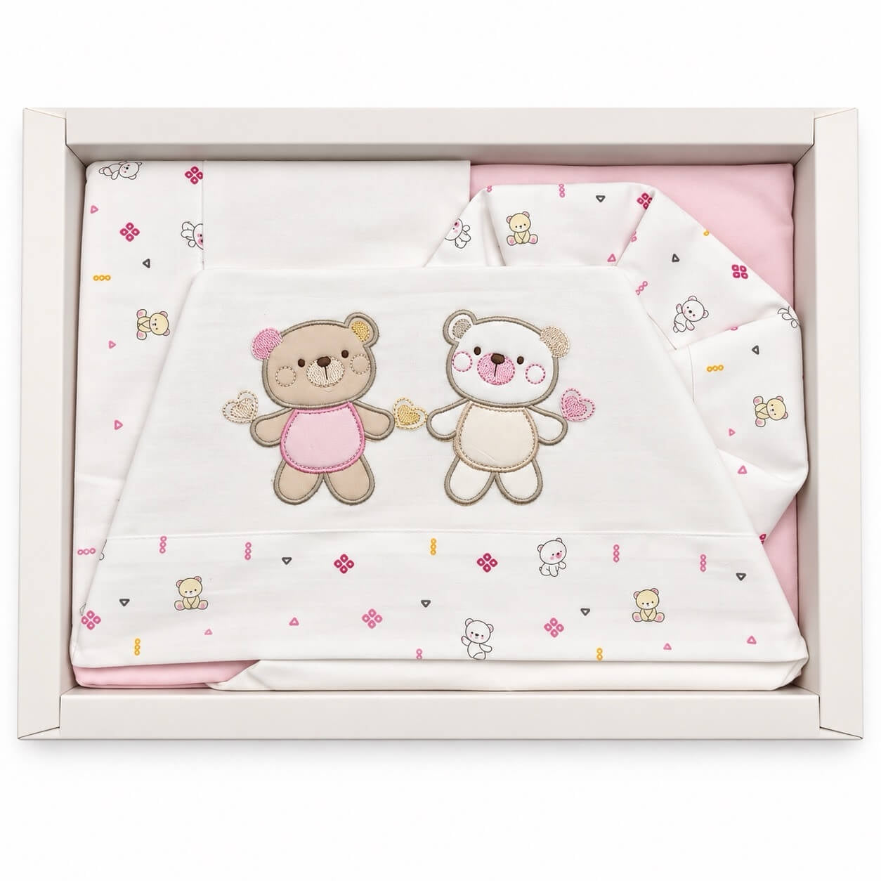 Completo Lettino Bruco Bruco 100% Cotone