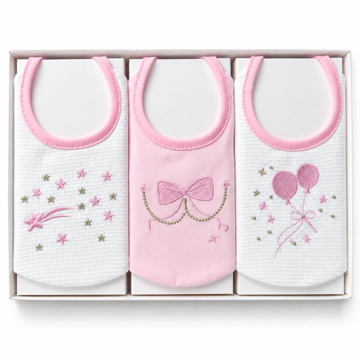 3 Bavette Ricamate Melanie con Laccetti