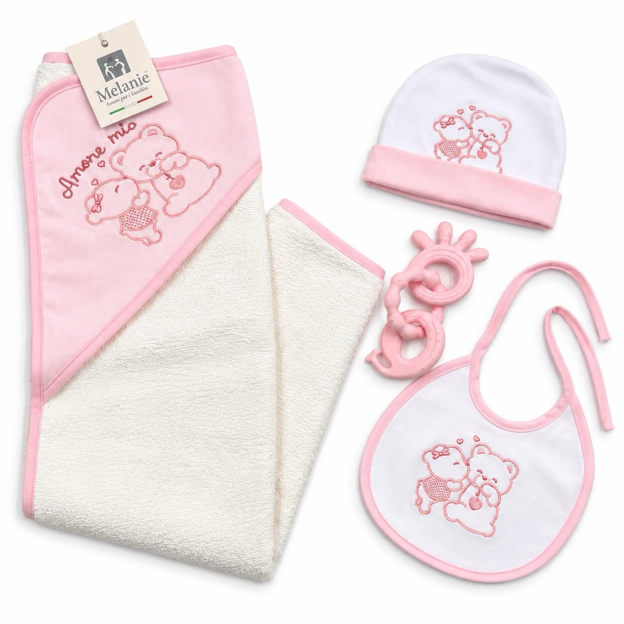 Set Nascita 4 Pezzi con Orsetti – Melanie