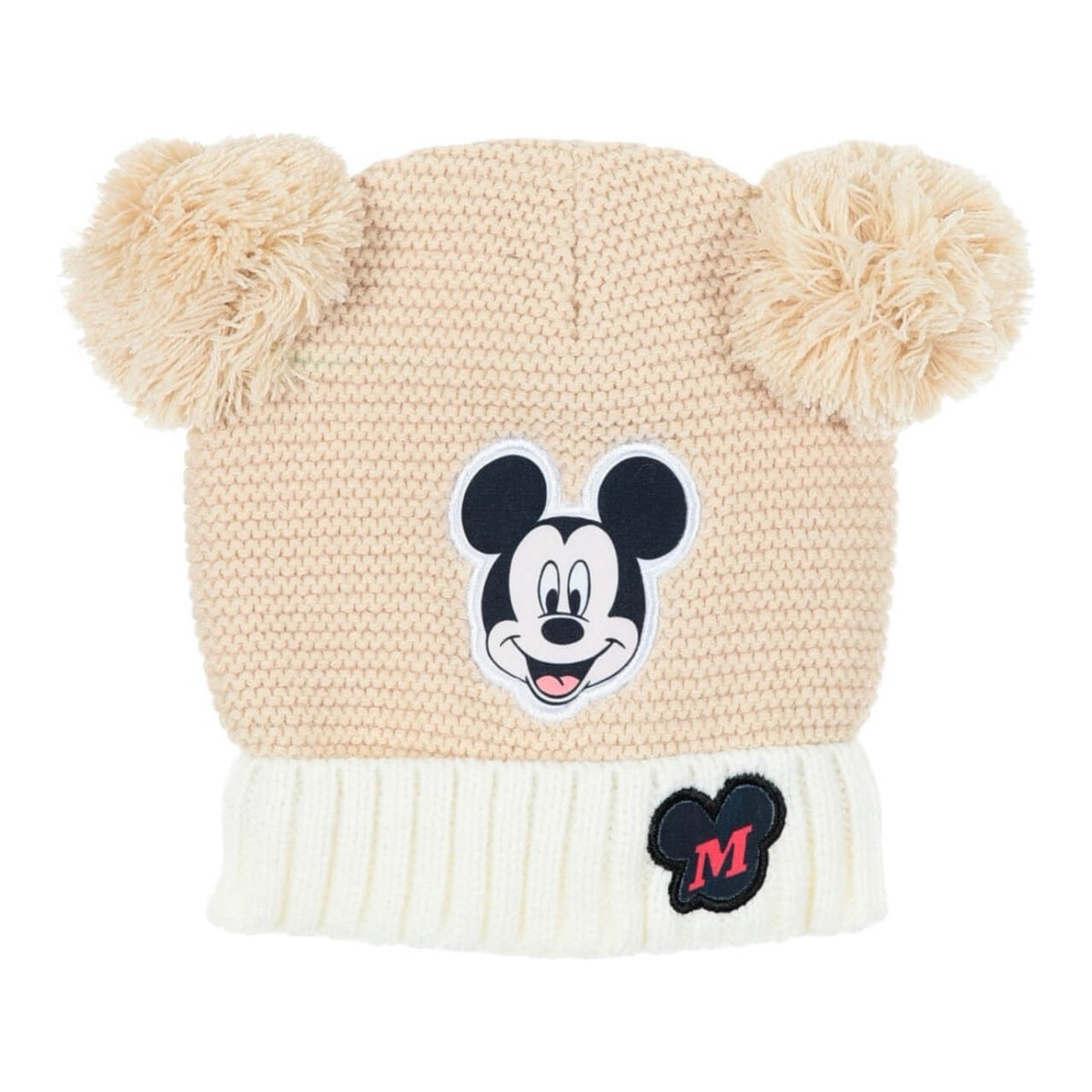 Cappello Bambino in Maglia con Doppio Pompon – Disney Mickey Mouse