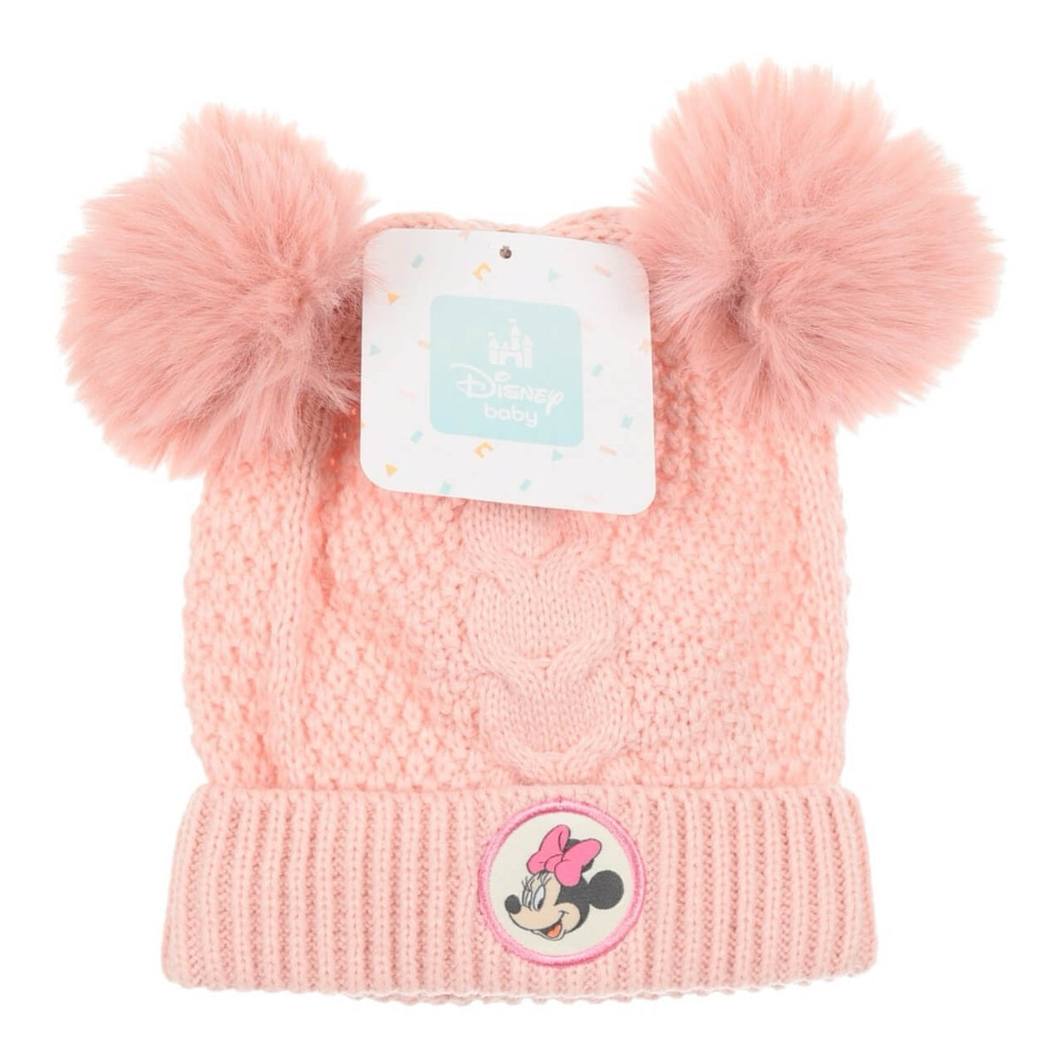 Cappello Bambina in Maglia con Doppio Pompon – Disney Minnie