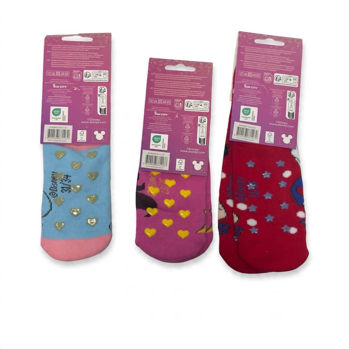 3 Coppie Calzini Antiscivolo Bambina – Principesse Disney