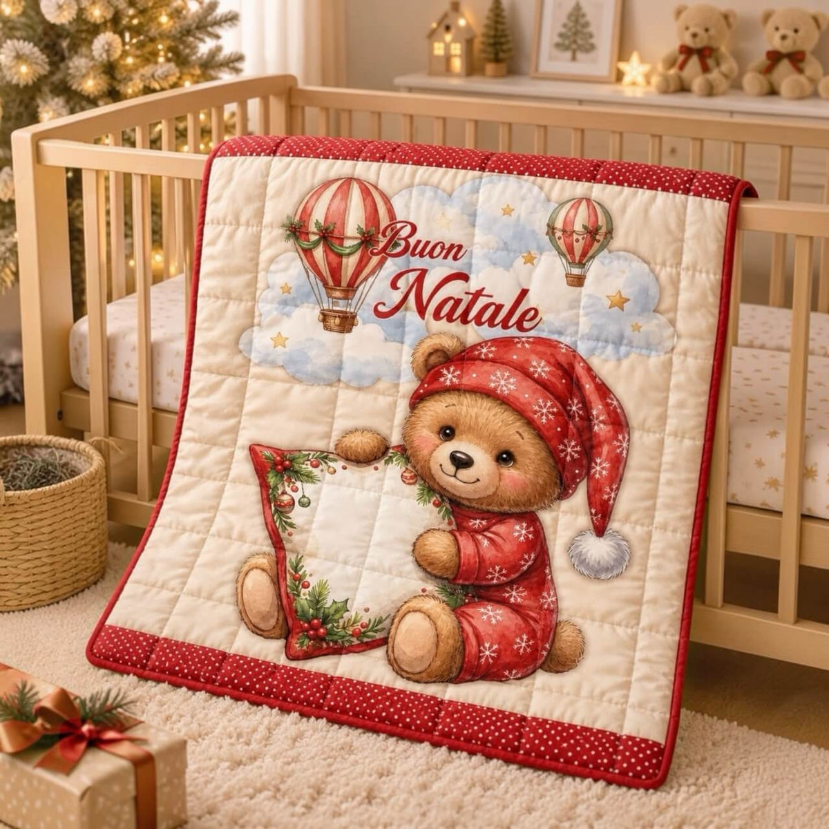 Trapunta Natalizia Lettino 110 × 140 cm – Batuffolini