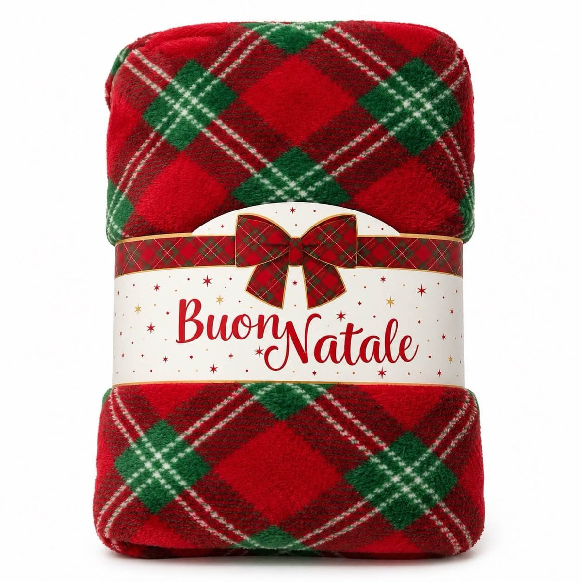 Coperta Rossa Natalizia in Coral Per Lettino - Batuffolini