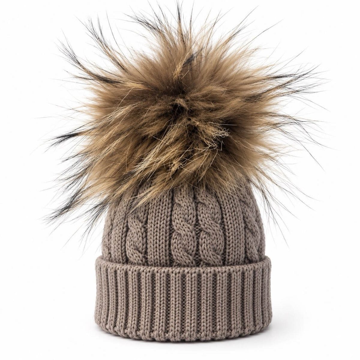 Cappello in Misto Lana PopPon in Volpe