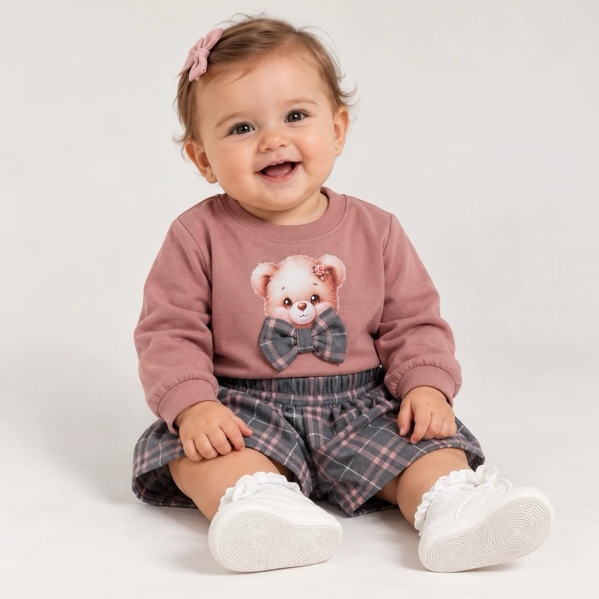 Completo 3 Pezzi Neonata Caldo Cotone - Fun Paris