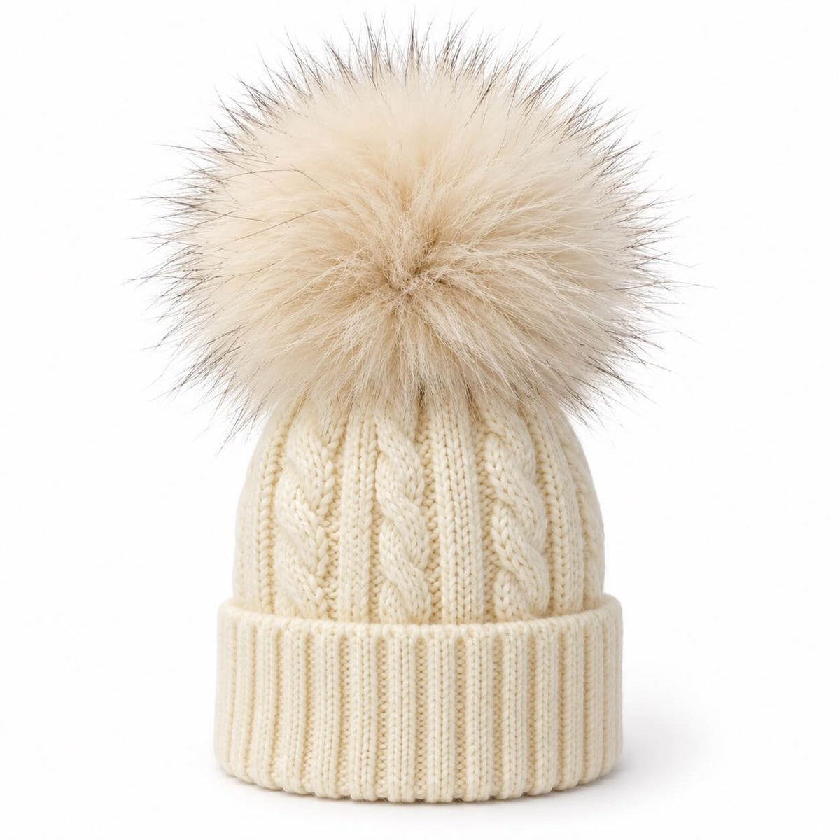 Cappello in Misto Lana PopPon in Volpe