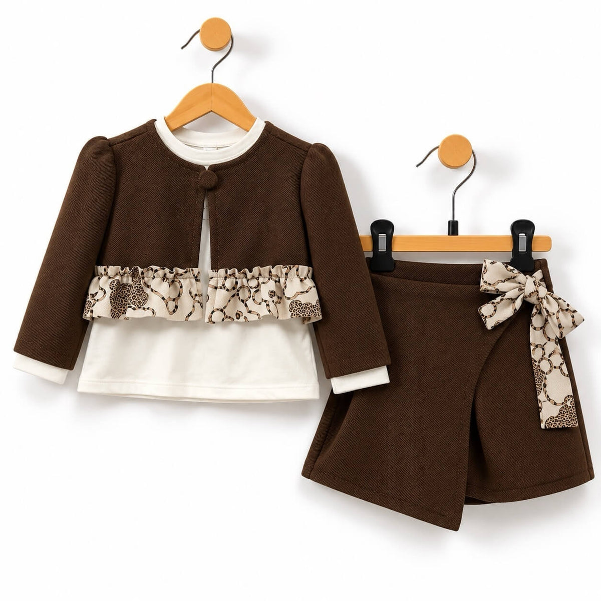 Completo 3 Pezzi Neonata Caldo Cotone - Mirisol