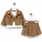 Completo Bimba 3 Pezzi Effetto Velluto a Coste – DFY
