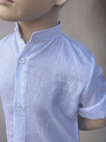 Camicia in Lino Collo Coreana - Mstore016
