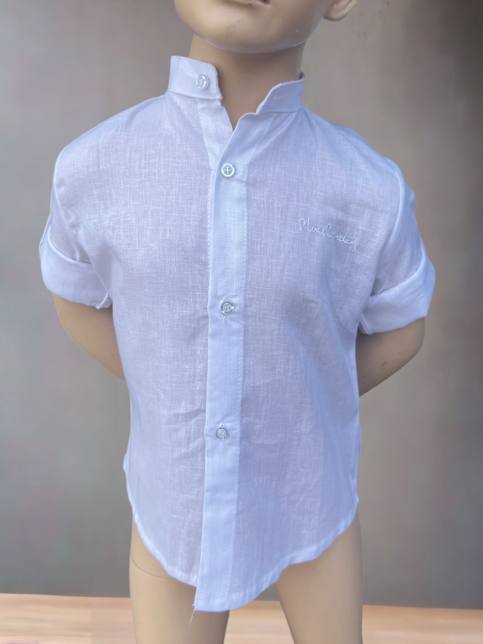 Camicia in Lino Collo Coreana - Mstore016