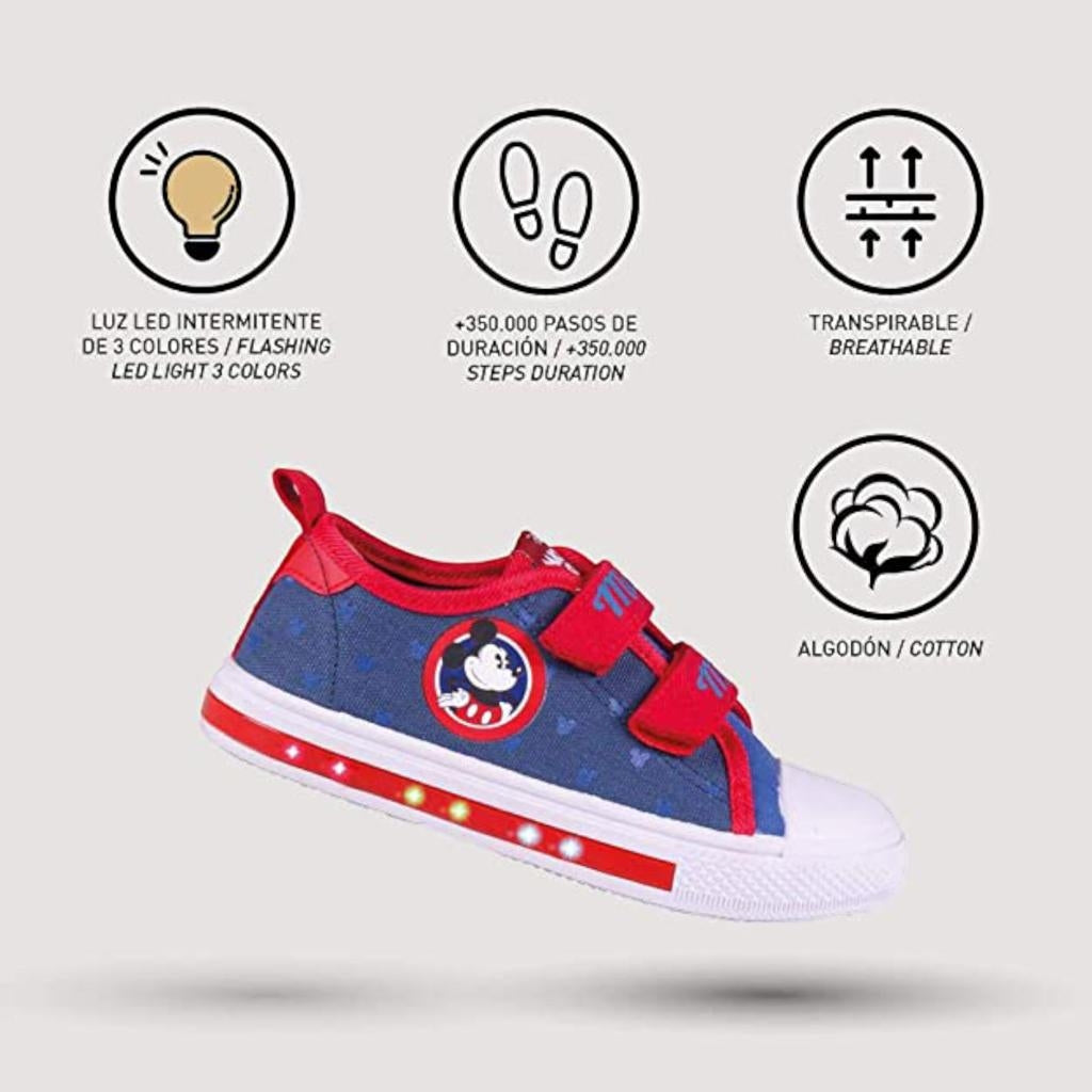 Sneakers Con Luci Disney Mickey Mouse - Mstore016
