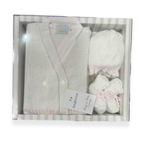 Set Golfino+Scarpette+Cappello in Cotone 0/6 Mesi - Mstore016