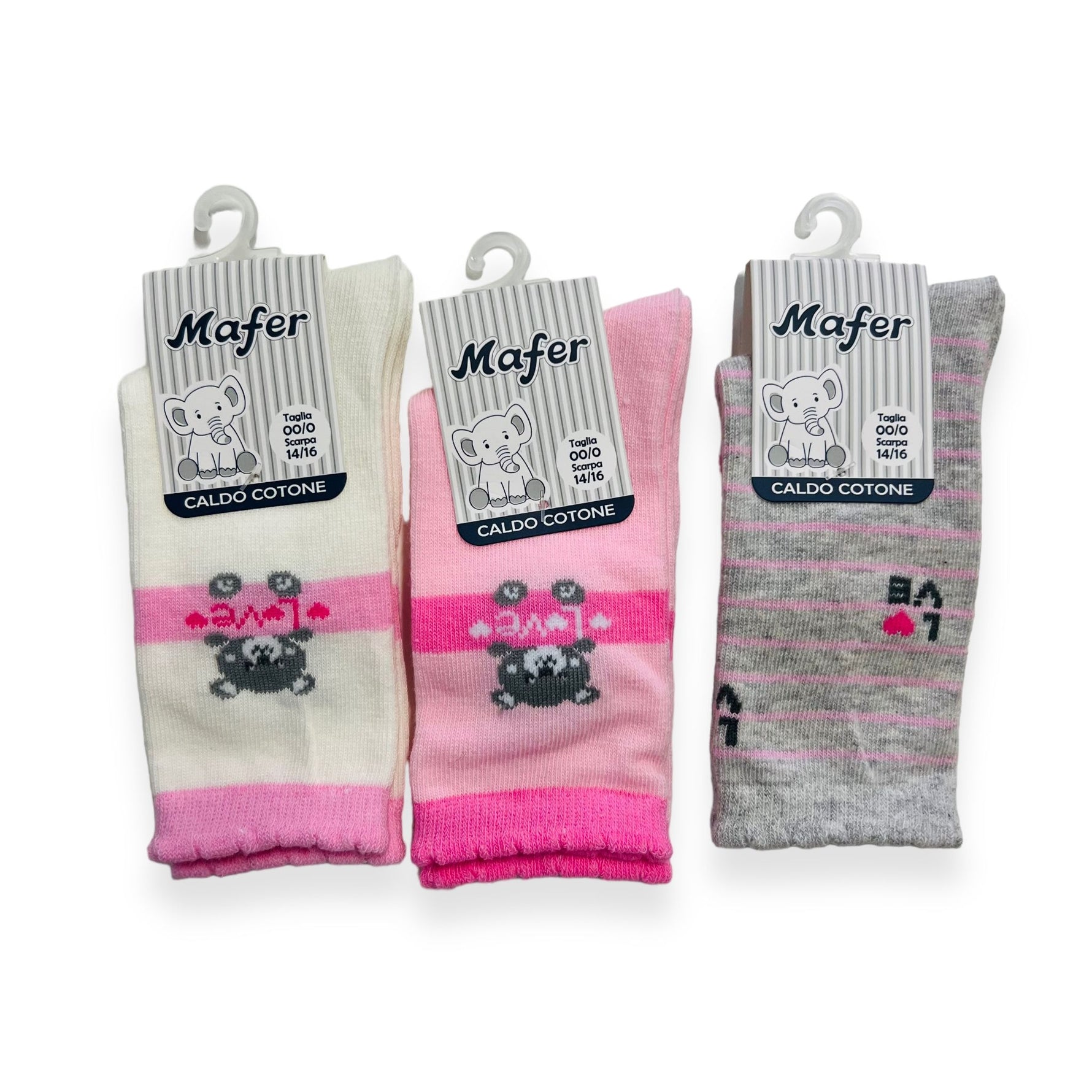 3 Calzini Caldo Cotone Arcobaleno - Mstore016