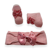 Set Scarpine + Fascia Neonata in Caldo cotone - Mstore016