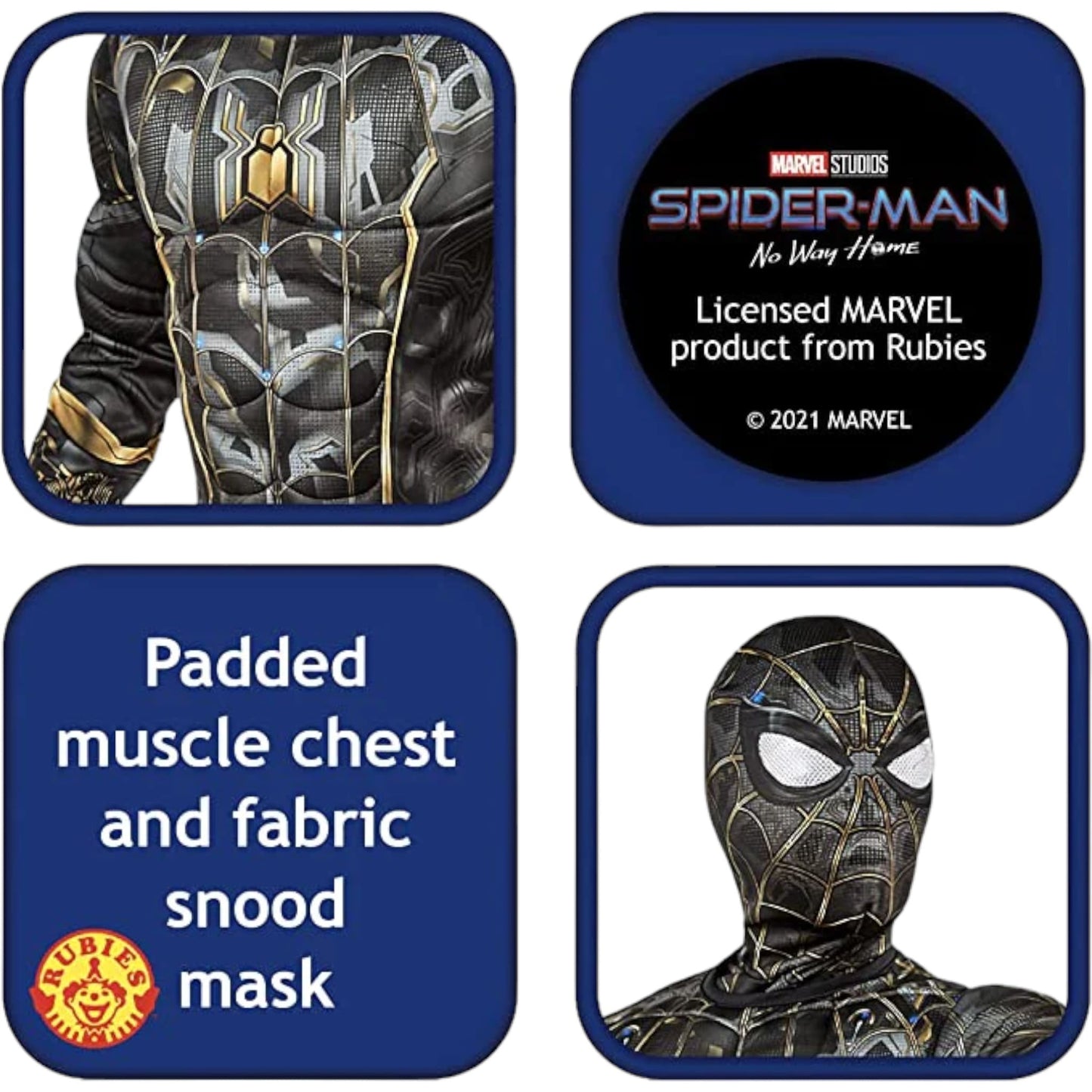 Costume Spider-Man 3 Nero Deluxe