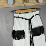 Pantalone a Palazzo Con Frange
