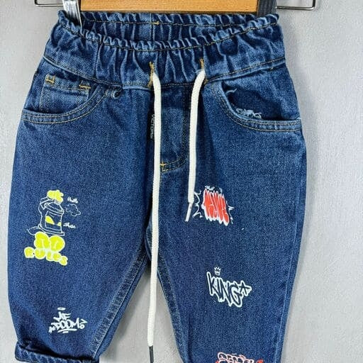 Jeans Neonato Stampato