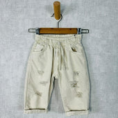 Pantalone In Cotone Con Strappi