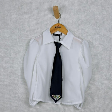 Camicia Bimba con cravatta