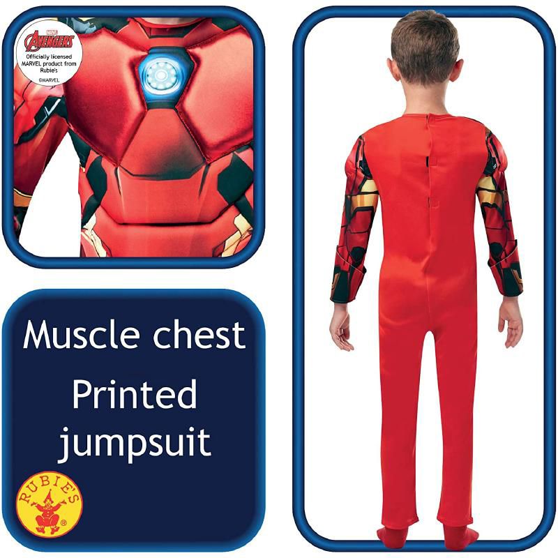 Costume da Iron Man Con Muscoli - Mstore016 - Abiti Carnevale - Rubies