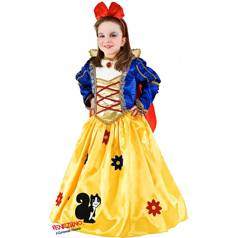 Costume Bambina Principessa 3-4 Anni Carnevale