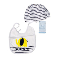 Set Cappello+bavetta Pastello 0/3 Mesi - Mstore016 - Set cappello+Bavetta - Pastello