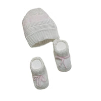 Set Cappello+scarpe in Cotone 0/3 Mesi - Mstore016 - Set neonata - La Rocca